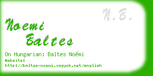 noemi baltes business card